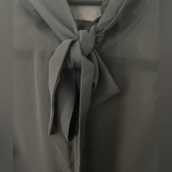 Widow Sheer Bow Blouse - Picture 6 of 7